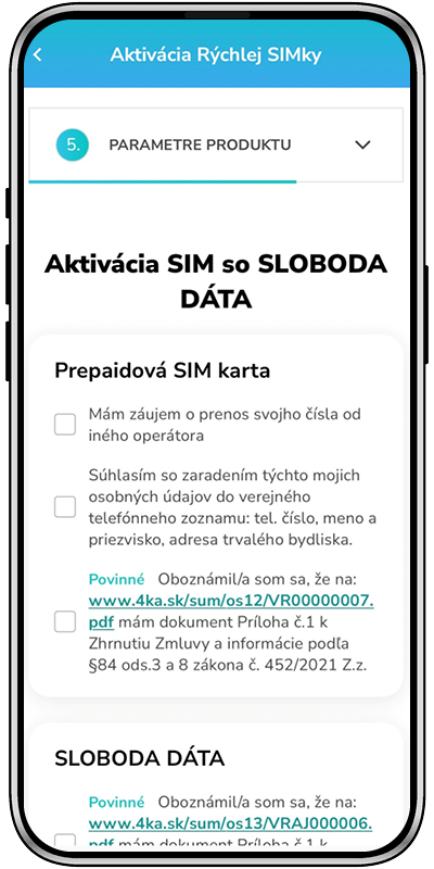 Obrázok 5. Ak si chcete preniesť svoje telefónne číslo do 4ky